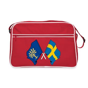Blekinge & Sweden – One identity - Retro Bag - red/white - Front