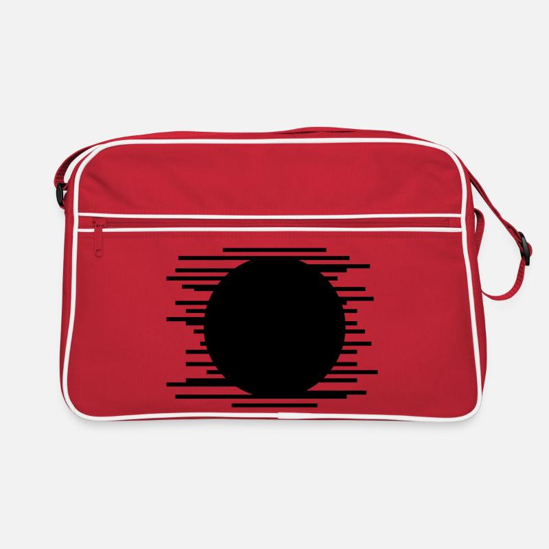 Minimalist Lines pattern design Retro Bag