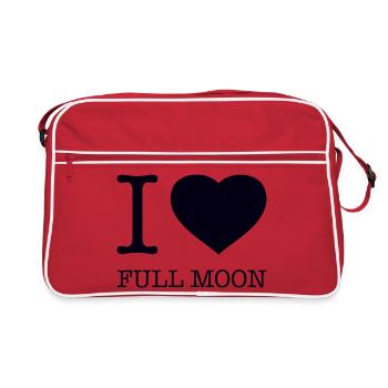 J’adore Pleine lune Vollmond - Sac Retro - rouge/blanc - Devant