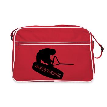 Wakeboarding - Retro Tasche - Rot/Weiß - Vorne