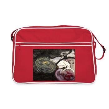 Horloge évolutive - Sac Retro - rouge/blanc - Devant