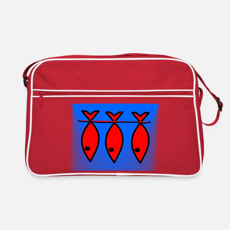 FISH. MEMORY. SARDINE. APRIL FOOL. SEA Retro Bag