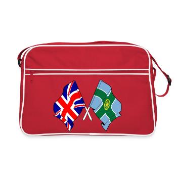 Derbyshire et Grande-Bretagne - Sac Retro - rouge/blanc - Devant
