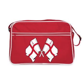 Drapeaux croisés de la City de Londres - Sac Retro - rouge/blanc - Devant