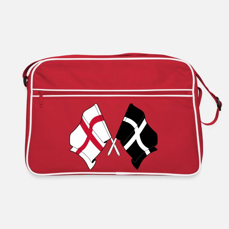 Cornwall & England Crossed Retro Bag