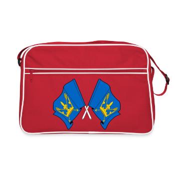 Drapeaux du Suffolk croisés - Sac Retro - rouge/blanc - Devant