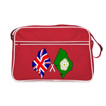 North Yorkshire & Great Britain crossed - Retro Bag - red/white - Front