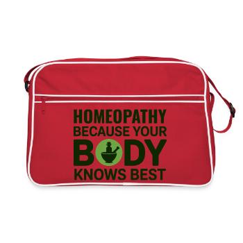Homeopathy Body Knows Best Professional Clinician  - Retro Bag - red/white - Front