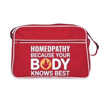 Équipement certifié de spécialiste clinique bio-réglementaire - Sac Retro - rouge/blanc - Devant