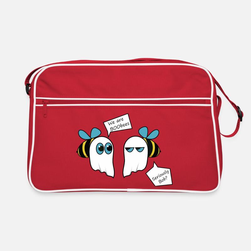 booooobees - Retro Tasche - Rot/Weiß