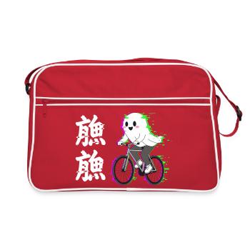 Fantôme néon à vélo - Sac Retro - rouge/blanc - Devant