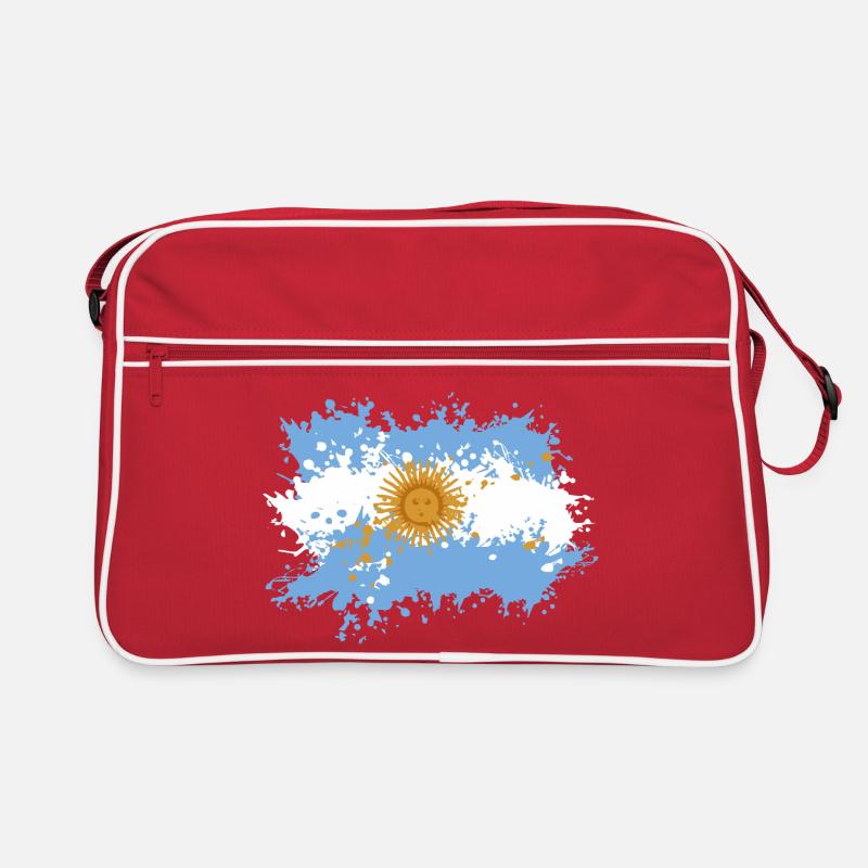 Éclaboussure du drapeau argentin Sac Retro