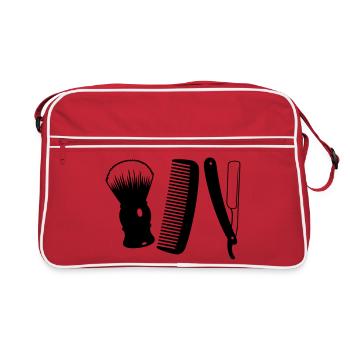Salon de coiffure - Sac Retro - rouge/blanc - Devant