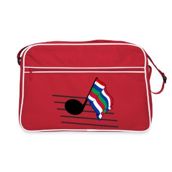 Schier Music Flag – Ambiances Island - Sac Retro - rouge/blanc - Devant