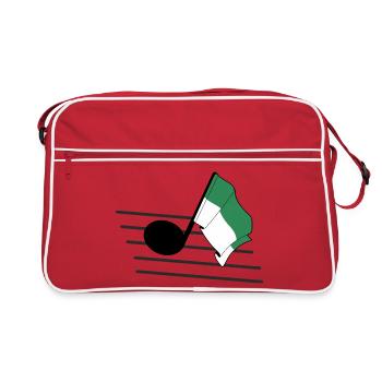 Vlieland Music Flag – Ambiances Island - Sac Retro - rouge/blanc - Devant