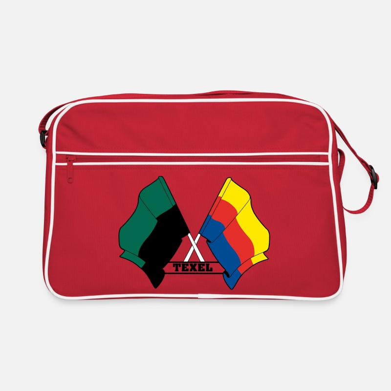 Texel Noord-Holland Pride – Drapeaux croisés Sac Retro