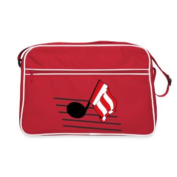Musique & Fierté d’Eindhoven - Sac Retro - rouge/blanc - Devant
