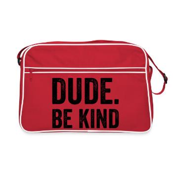 Tag der Solidarität und des Bewusstseins für die E - Retro Tasche - Rot/Weiß - Vorne