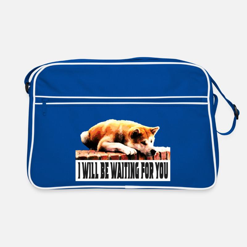 Ich werde auf dich warten Retro Tasche