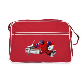 gardien - Sac Retro - rouge/blanc - Devant