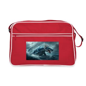 Dragon Shark2 - Retro Bag - red/white - Front