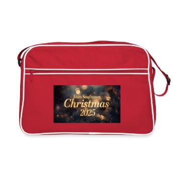 Team Saufnasen Christmas 2025 - Retro Bag - red/white - Front