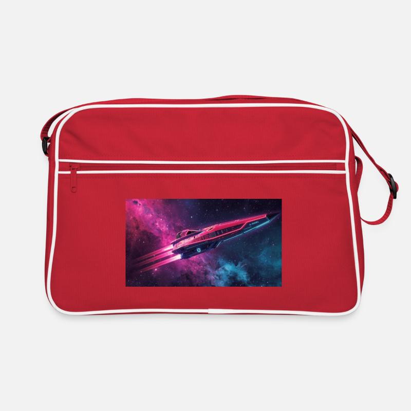 Raumschiff Retro Tasche