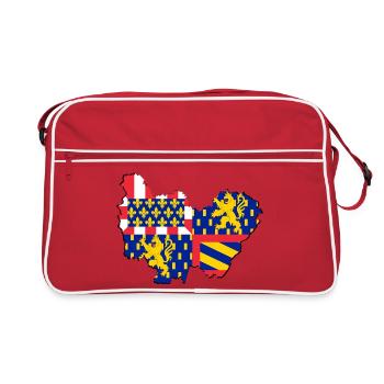 bourgogne franche comté - Sac Retro - rouge/blanc - Devant