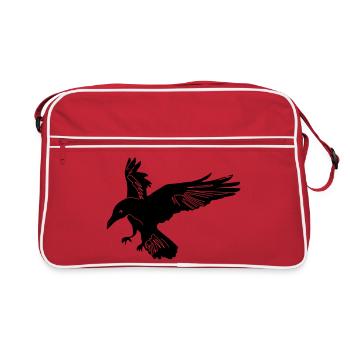 Raven Hugin - Retro Bag - red/white - Front