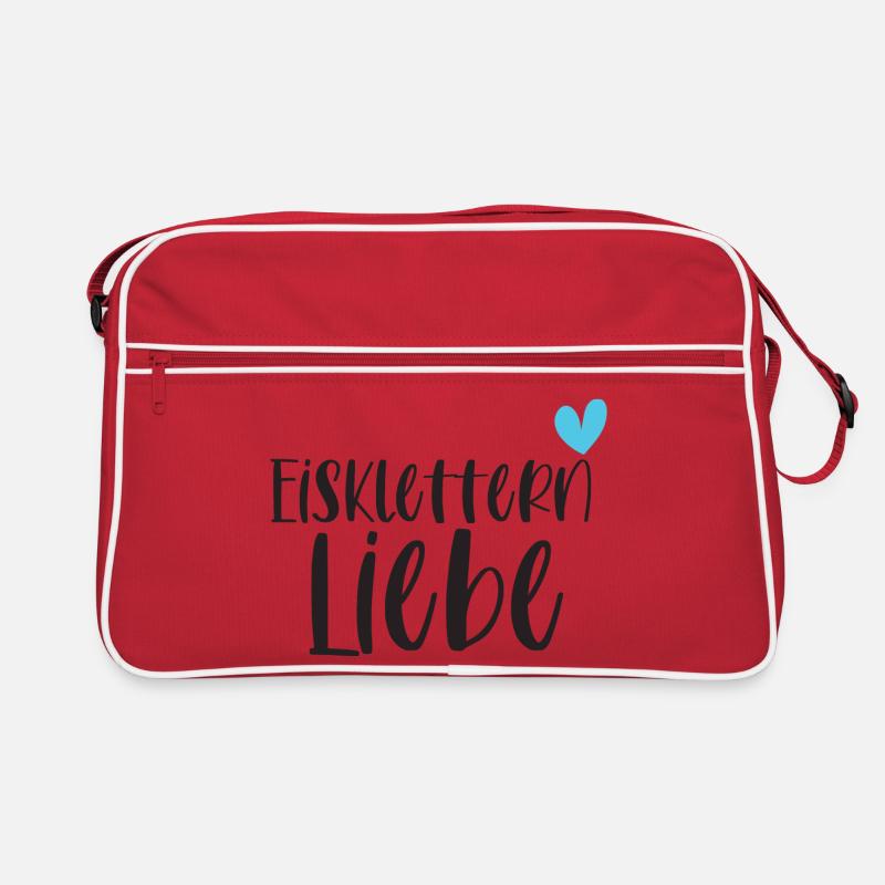 Eisklettern Klettern Wintersport Eis Geschenk Retro Tasche