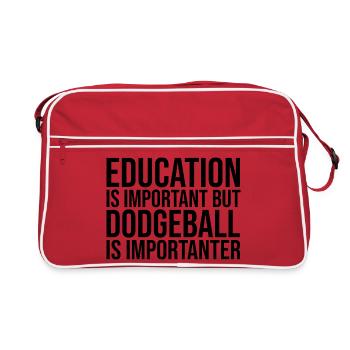 Ball-prisonnier - Sac Retro - rouge/blanc - Devant