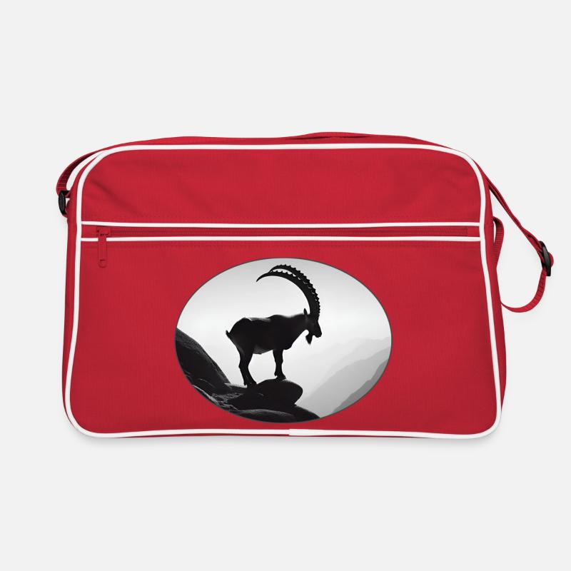 Silhouette majestueuse Alpes Capricorne Sac Retro