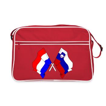 Flag of Netherlands, Slovenia - Retro Bag - red/white - Front