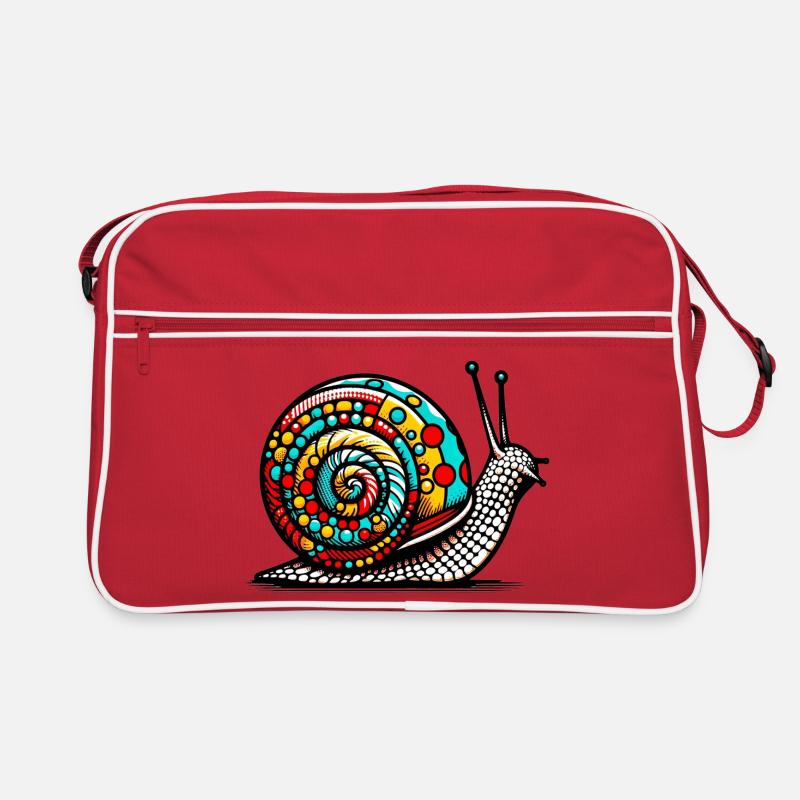 Snail - Retro Bag - red/white