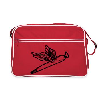 We fly so High - Retro Tasche - Rot/Weiß - Vorne