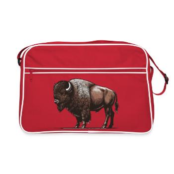 Bison - Retro Bag - red/white - Front