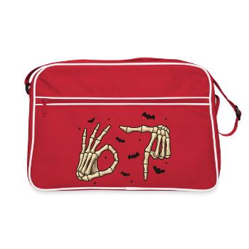 Aiguilles squelettes - Sac Retro - rouge/blanc - Devant