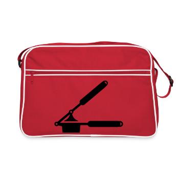 Presse-ail ou presse à spaetzle - Sac Retro - rouge/blanc - Devant