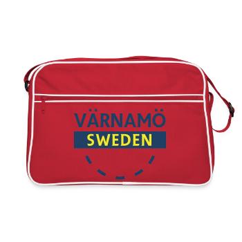 Värnamo Suède Badge - Sac Retro - rouge/blanc - Devant