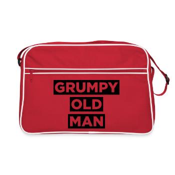 Grumpy Old Man - Retro Bag - red/white - Front