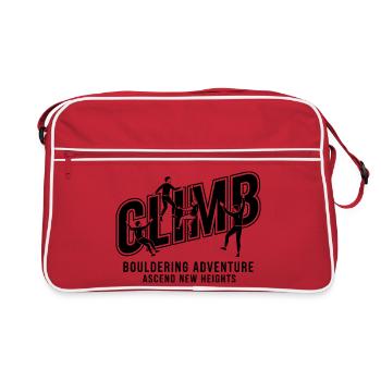 Bouldering Adventure Climb New Heights - Retro Bag - red/white - Front
