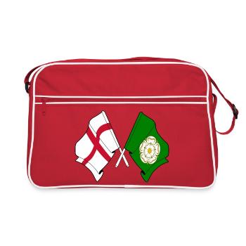 North Yorkshire & England crossed - Retro Bag - red/white - Front