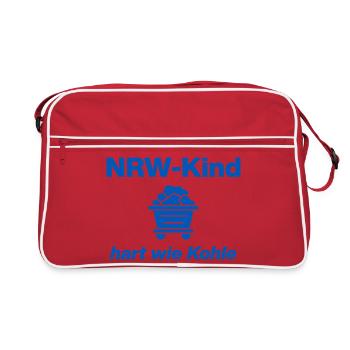 NRW CHILD: HARD AS COAL! LUCK ON STEIGER IS COMING - Retro Bag - red/white - Front