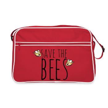 Conservation des abeilles Save the Bees - Sac Retro - rouge/blanc - Devant