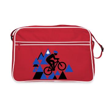 Extreme Mountain Bike MTB Jump - Retro Bag - red/white - Front