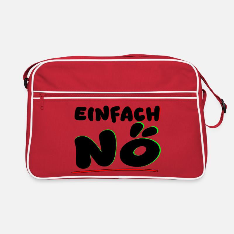 Einfach nein/NÖ Retro Tasche