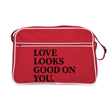 Love Looks Good On You | Minimum Odds - Retro Bag - red/white - Front