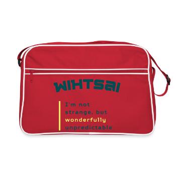 WIHTSAI | Merveilleusement imprévisible - Sac Retro - rouge/blanc - Devant