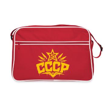 CCCP - Soviet Union - Sowjetunion - UdSSR - Retro Tasche - Rot/Weiß - Vorne