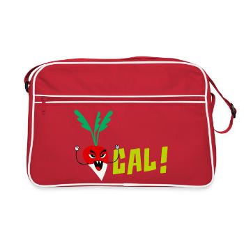 Rettich - Retro Tasche - Rot/Weiß - Vorne